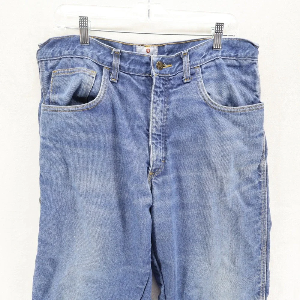 Tyndale FR Flame Resistant Lined Carpenter Jeans Mens 36x30 Blue Made in USA